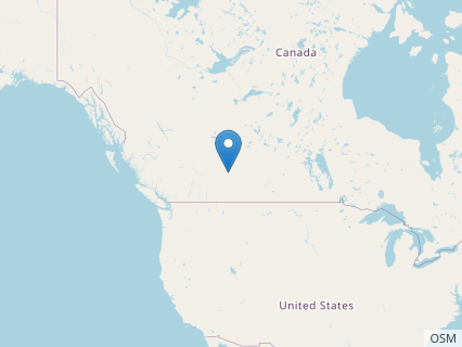 Locations where Albertonykus fossils were found.