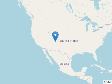 Locations where Anasazisaurus fossils were found.