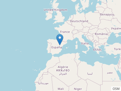 Locations where Aragosaurus fossils were found.