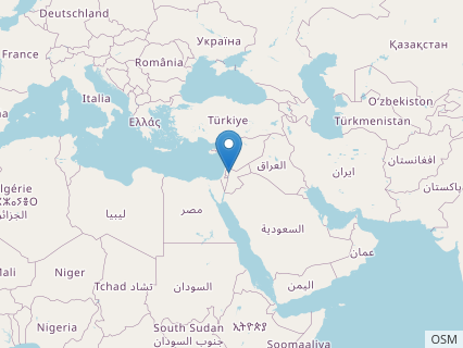 Locations where Arambourgiania fossils were found.