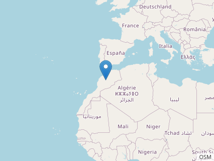 Locations where Atlasaurus fossils were found.