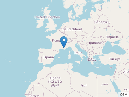 Locations where Atsinganosaurus fossils were found.