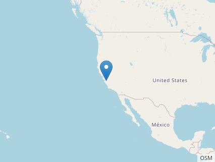 Locations where Augustynolophus fossils were found.