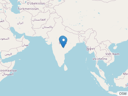 Locations where Barapasaurus fossils were found.