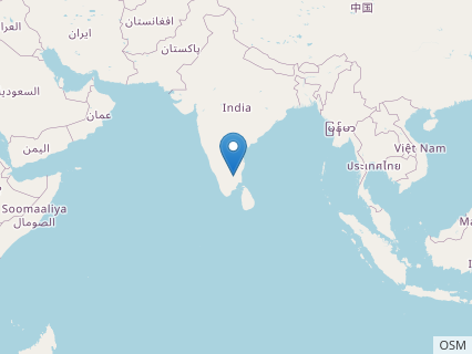 Locations where Bruhathkayosaurus fossils were found.