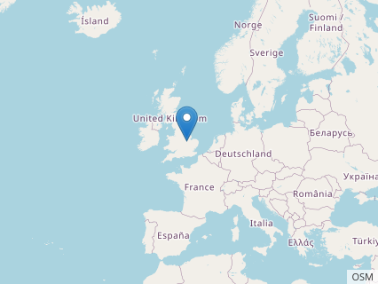 Locations where Cetiosauriscus fossils were found.