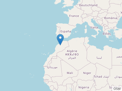 Locations where Chenanisaurus fossils were found.