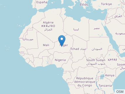 Locations where Cristatusaurus fossils were found.