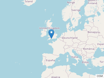 Locations where Cuspicephalus fossils were found.