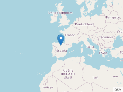 Locations where Demandasaurus fossils were found.