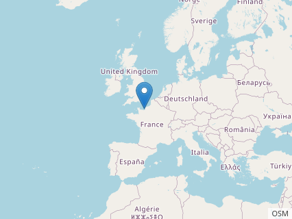 Locations where Dubreuillosaurus fossils were found.