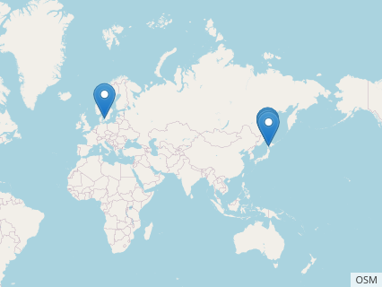 Locations where Elasmosaurus fossils were found.