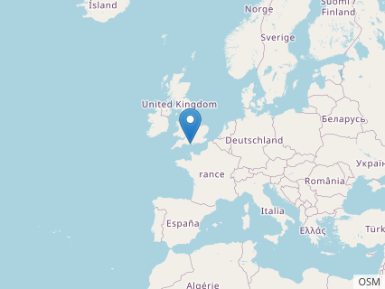 Locations where Eucamerotus fossils were found.