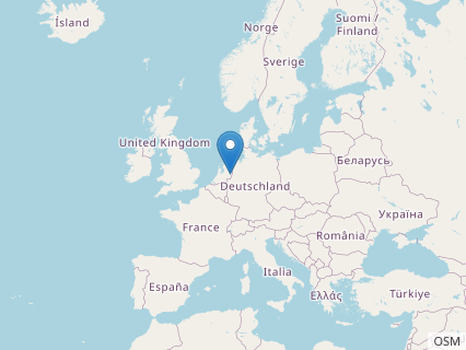 Locations where Gronausaurus fossils were found.