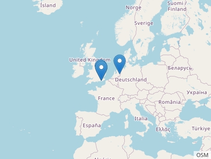 Locations where Hastanectes fossils were found.