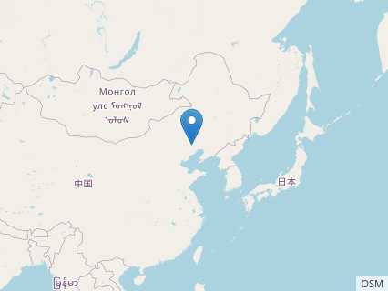 Locations where Hongshanopterus fossils were found.