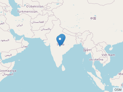 Locations where Isisaurus fossils were found.