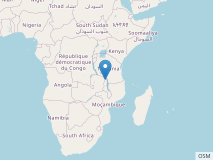 Locations where Karongasaurus fossils were found.