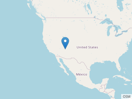 Locations where Kayentavenator fossils were found.