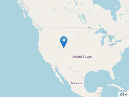 Locations where Koparion fossils were found.