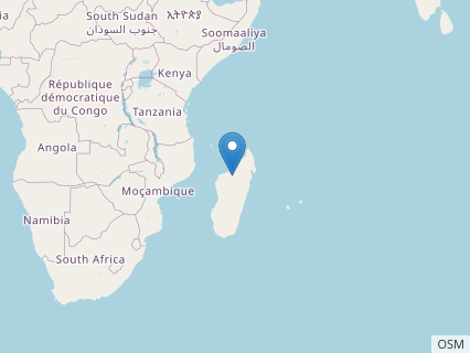 Locations where Lapparentosaurus fossils were found.