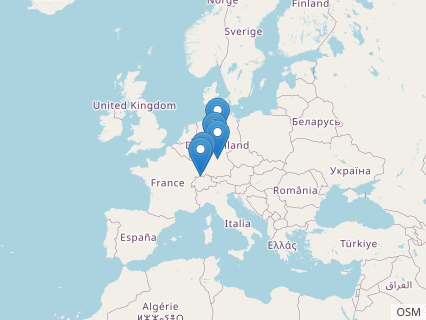 Locations where Liliensternus fossils were found.