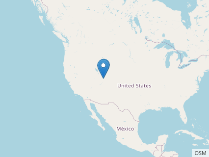 Locations where Nedcolbertia fossils were found.