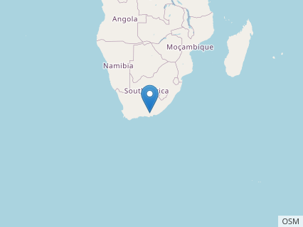 Locations where Nqwebasaurus fossils were found.