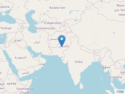 Locations where Pakisaurus fossils were found.