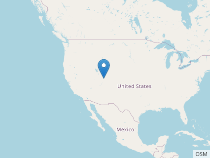 Locations where Planicoxa fossils were found.