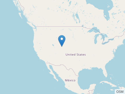 Locations where Polyonax fossils were found.