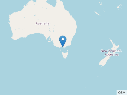 Locations where Qantassaurus fossils were found.