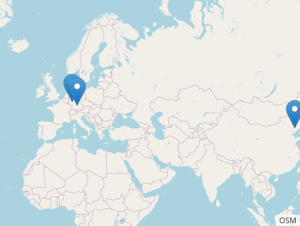 Locations where Scaphognathus fossils were found.