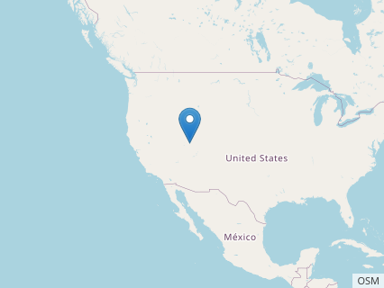 Locations where Siats fossils were found.