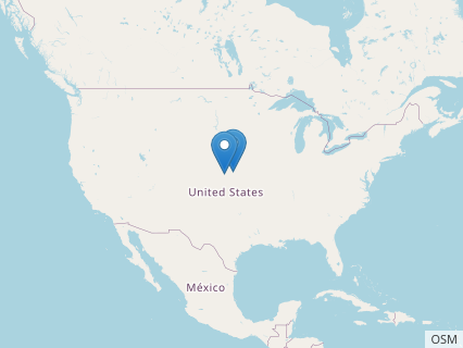 Locations where Silvisaurus fossils were found.