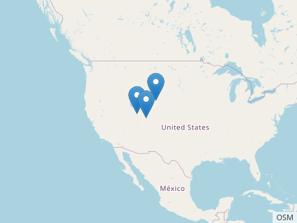 Locations where Stokesosaurus fossils were found.