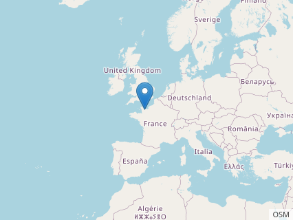 Locations where Thaumatosaurus fossils were found.