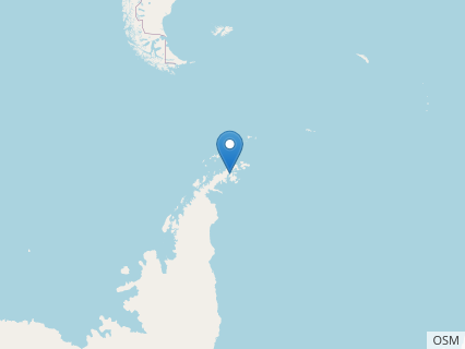 Locations where Trinisaura fossils were found.