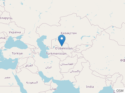 Locations where Turanoceratops fossils were found.