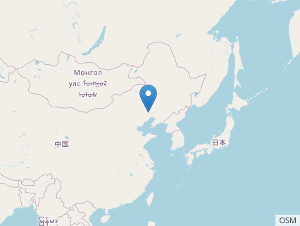 Locations where Zhenyuanopterus fossils were found.